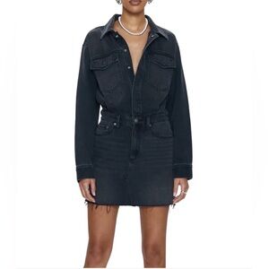 Pistola Black Denim Mini Dress
